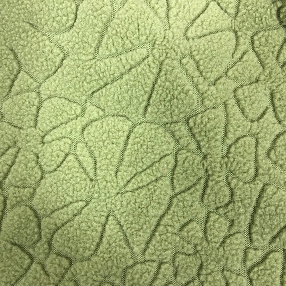 Vtg Columbia Fleece Jacket Green Flowers L - Picture 7 of 8